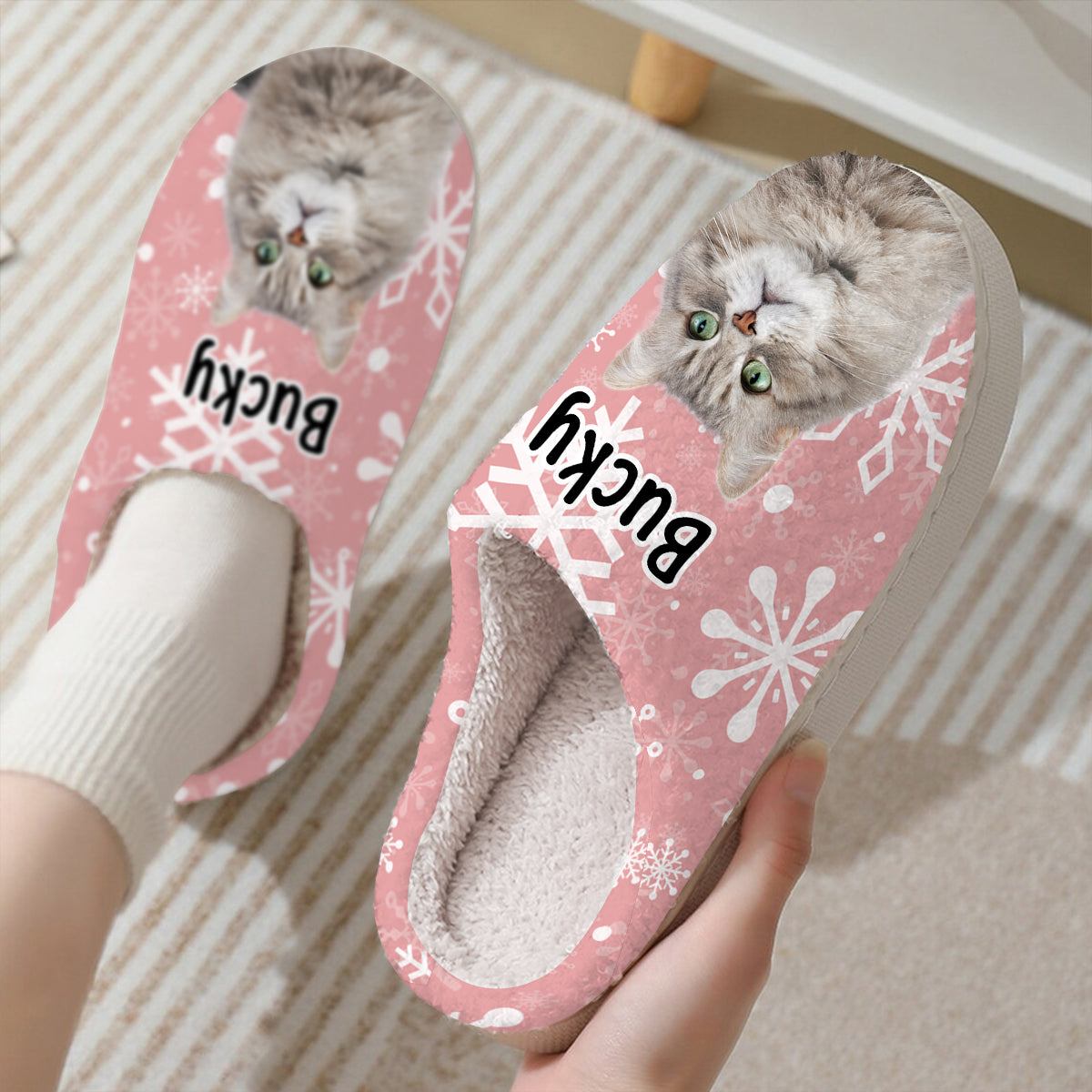 Custom Pet Photo Slippers - Personalized Dog Slippers