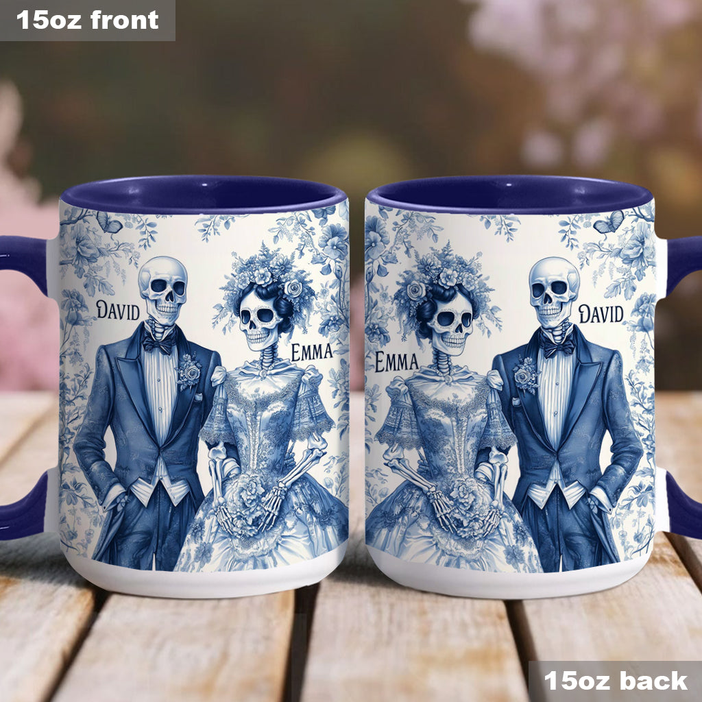 Until Death Do Us Part - Personalized Couple Accent Mug
