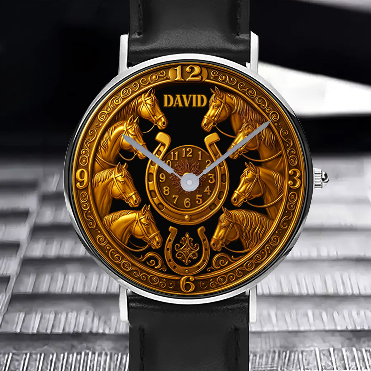 Golden Horse - Personalized Horse Hand Watch