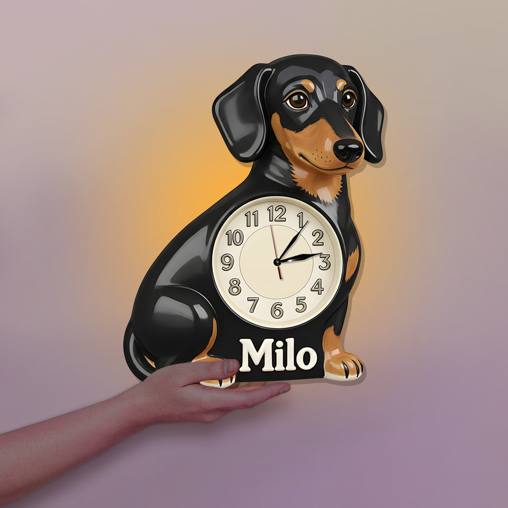 Love My Pet - Personalized Pet LED Light Wall Clock