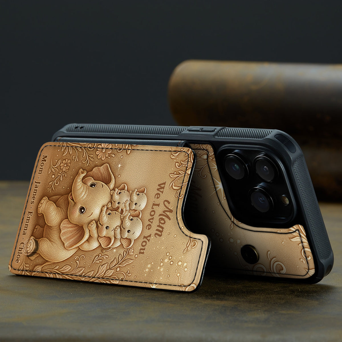 We Love You - Personalized Mother Fully Printed Wallet Phone Case