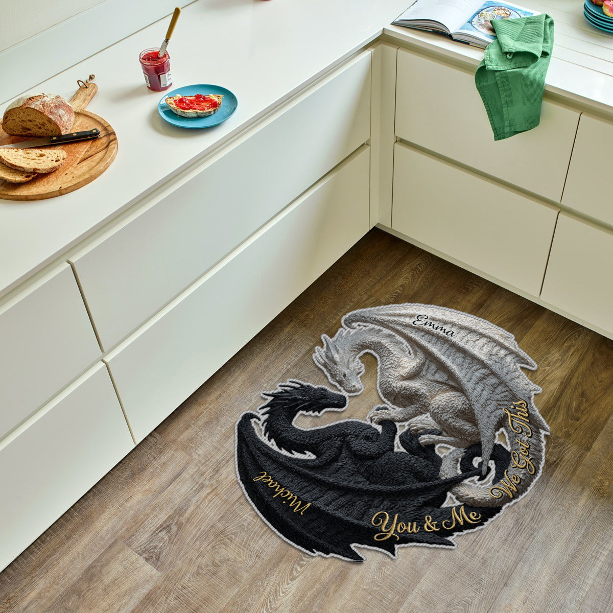 You & Me We Got This - Personalized Dragon Non-Slip Tufted Rug