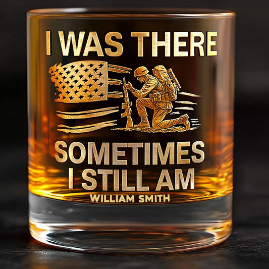 Proud Veteran - Personalized Veteran Whiskey Glass