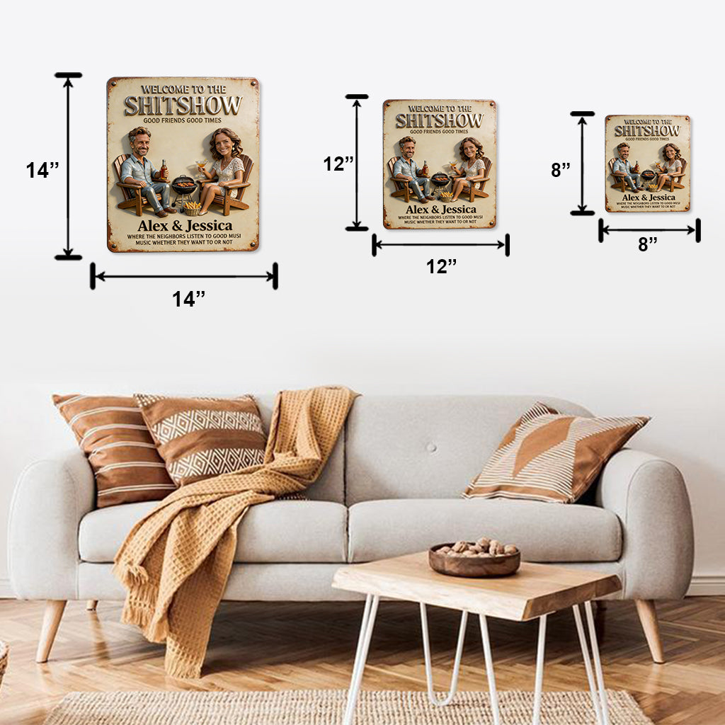 Custom Any Photo - Personalized Backyard Cut Metal Sign