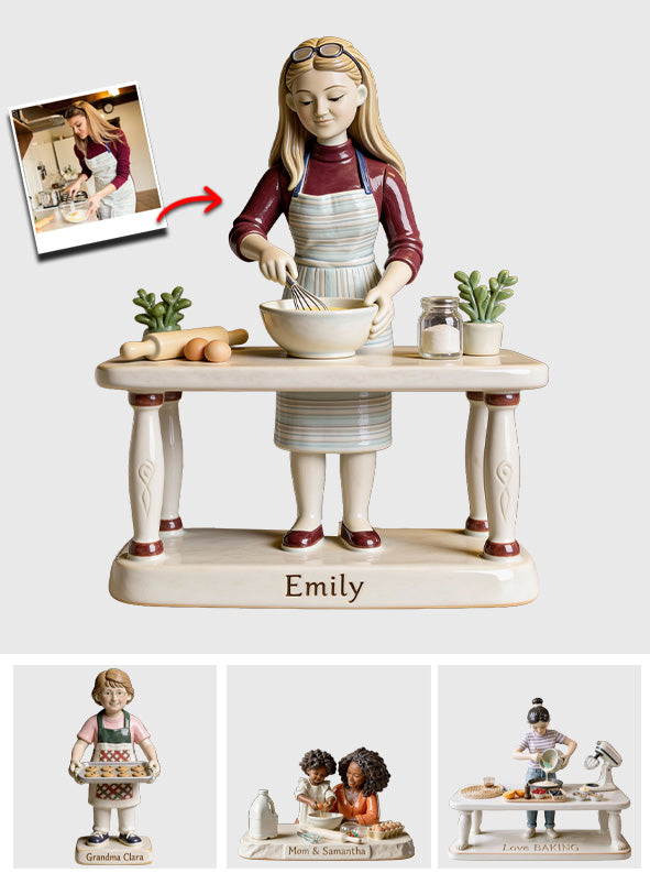 Love Baking - Personalized Baking Custom Shaped Acrylic Plaque