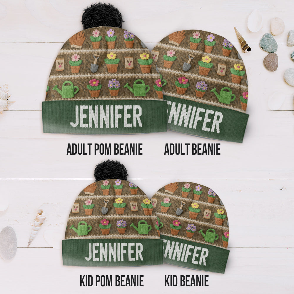 Love Gardening - Personalized Gardening Beanie Hat