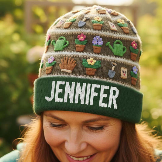 Love Gardening - Personalized Gardening Beanie Hat