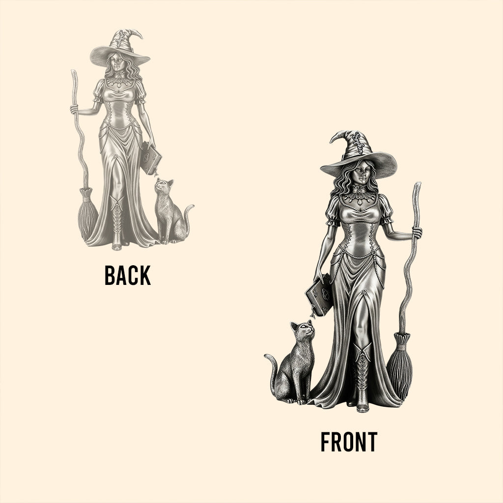 Graceful Witch - Personalized Witch Custom Shaped Acrylic Plaque