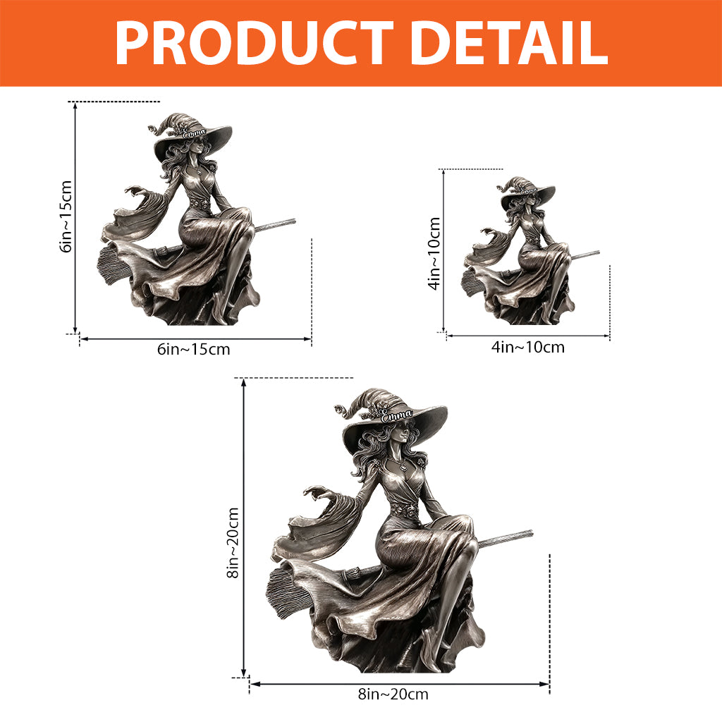 Graceful Witch - Personalized Witch Custom Shaped Acrylic Plaque