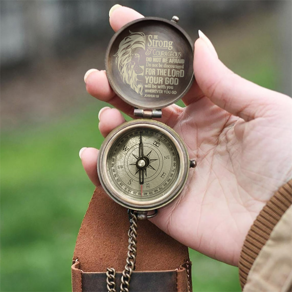 The Lion Of Judah - Personalized Christian Compass