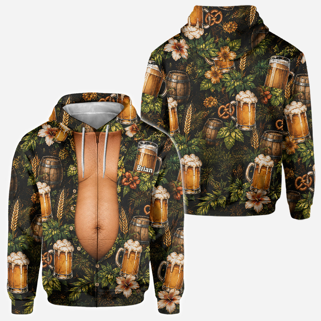 Funny Beer Belly - Personalized Beer All Over Shirt