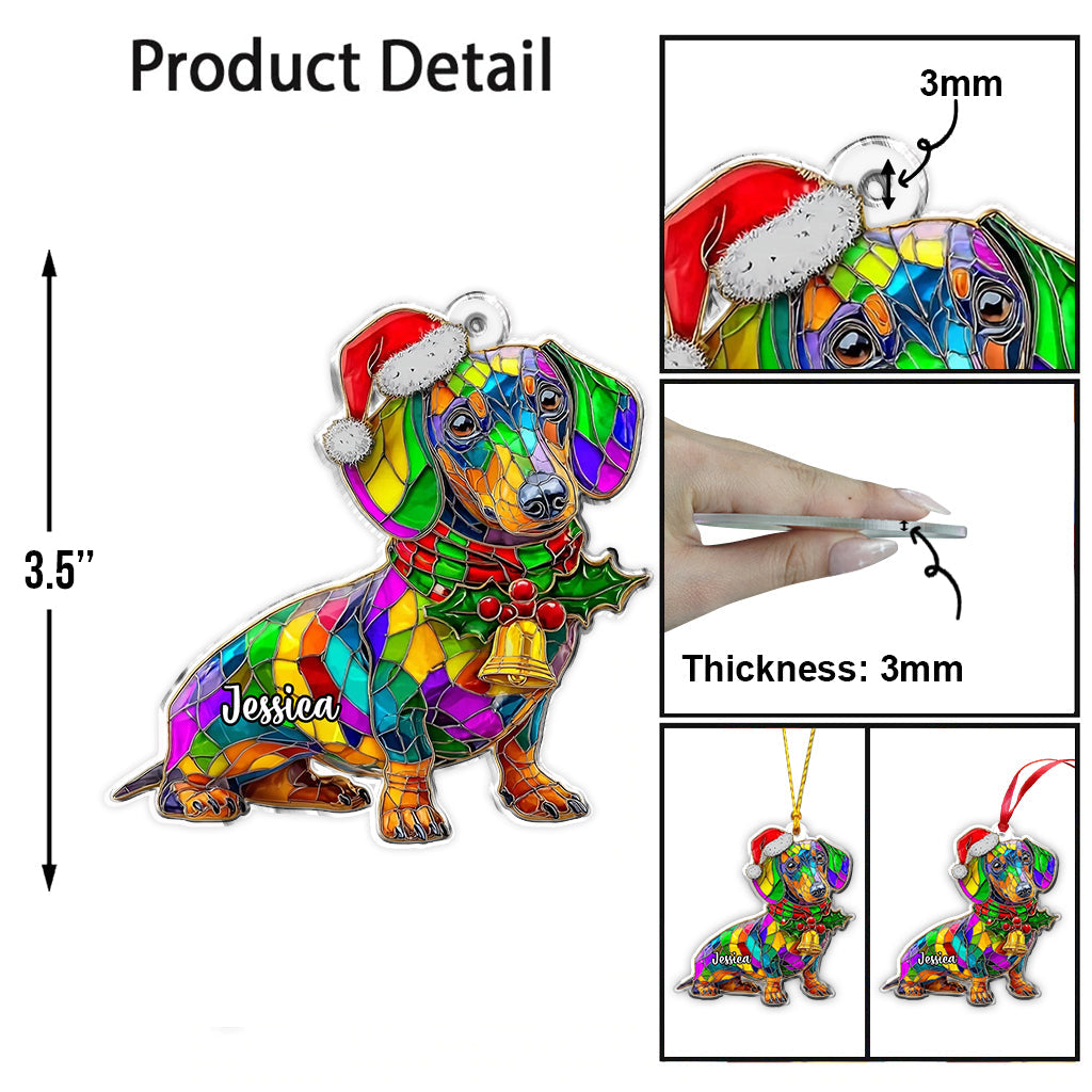 Merry Dogmas - Personalized Dog Ornament