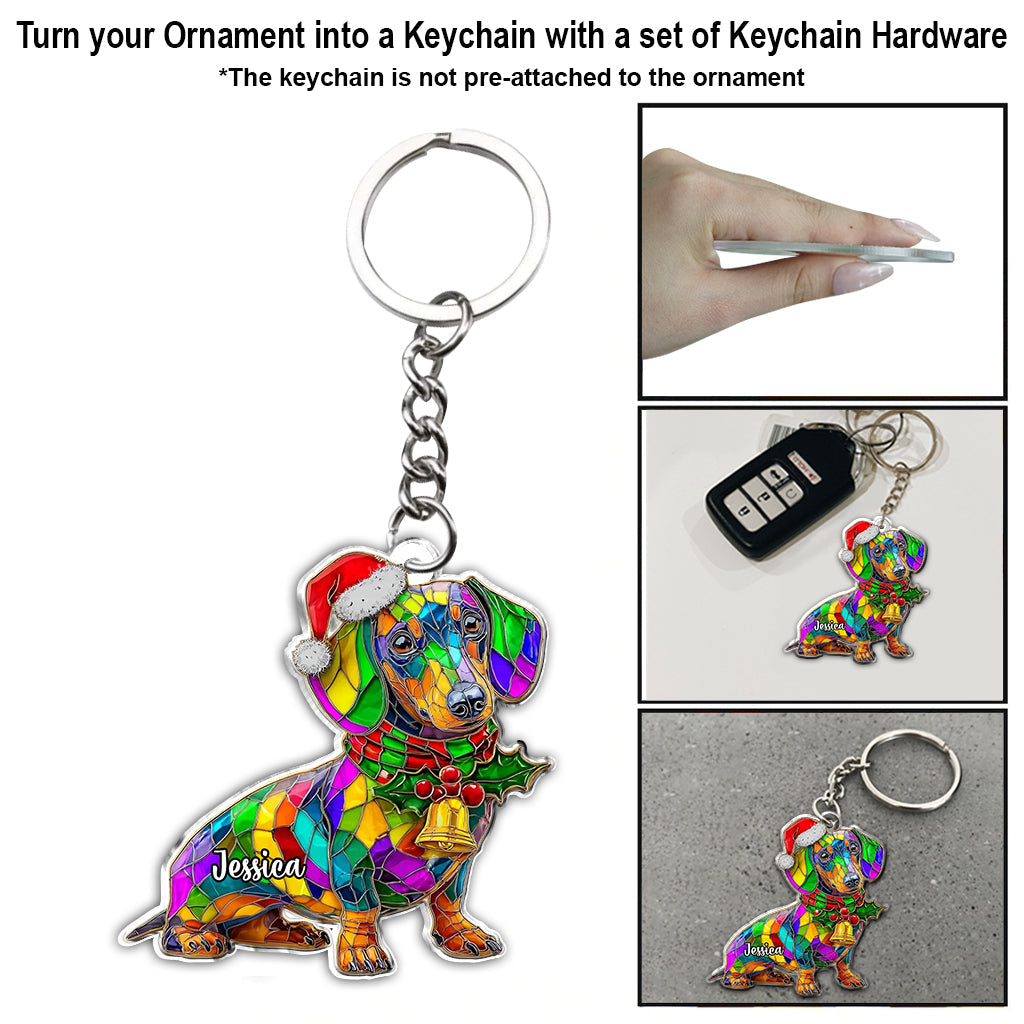 Merry Dogmas - Personalized Dog Ornament