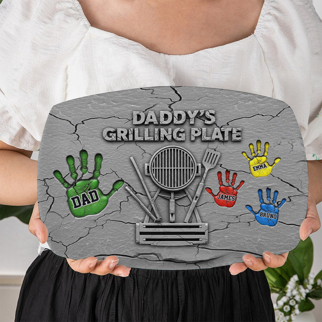 Daddy's Grilling Plate - Personalized Father Plate