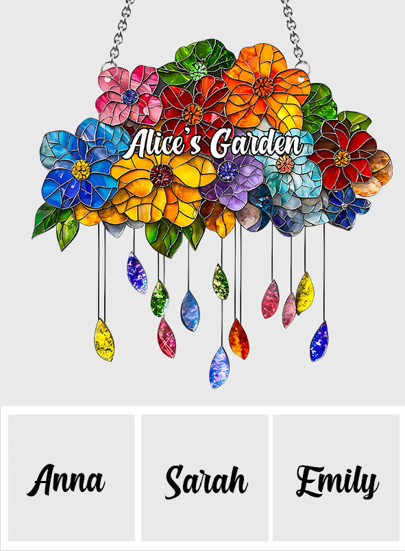 My Beautiful Garden - Personalized Gardening Window Hanging Suncatcher Ornament