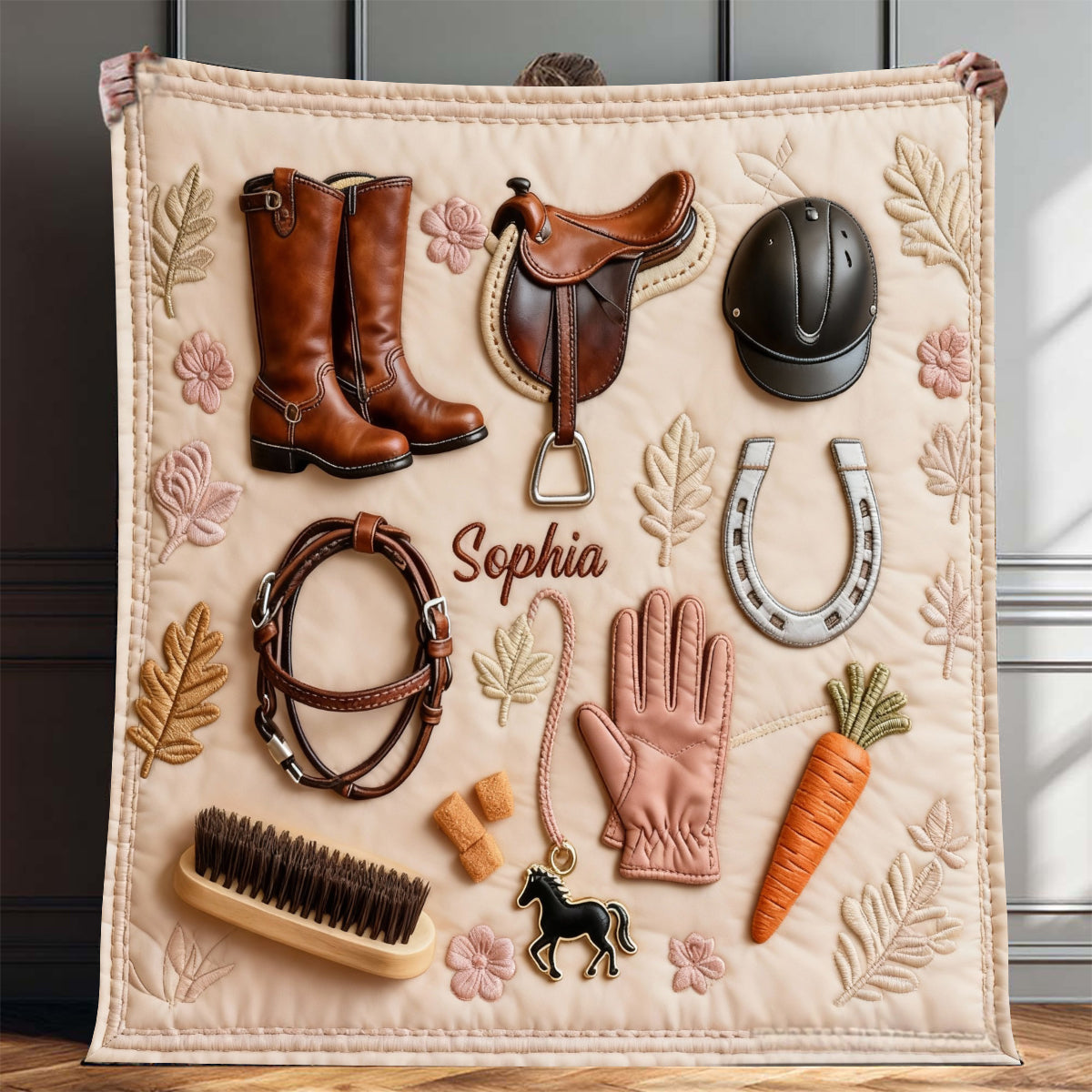 Love Horses - Personalized Horse Blanket