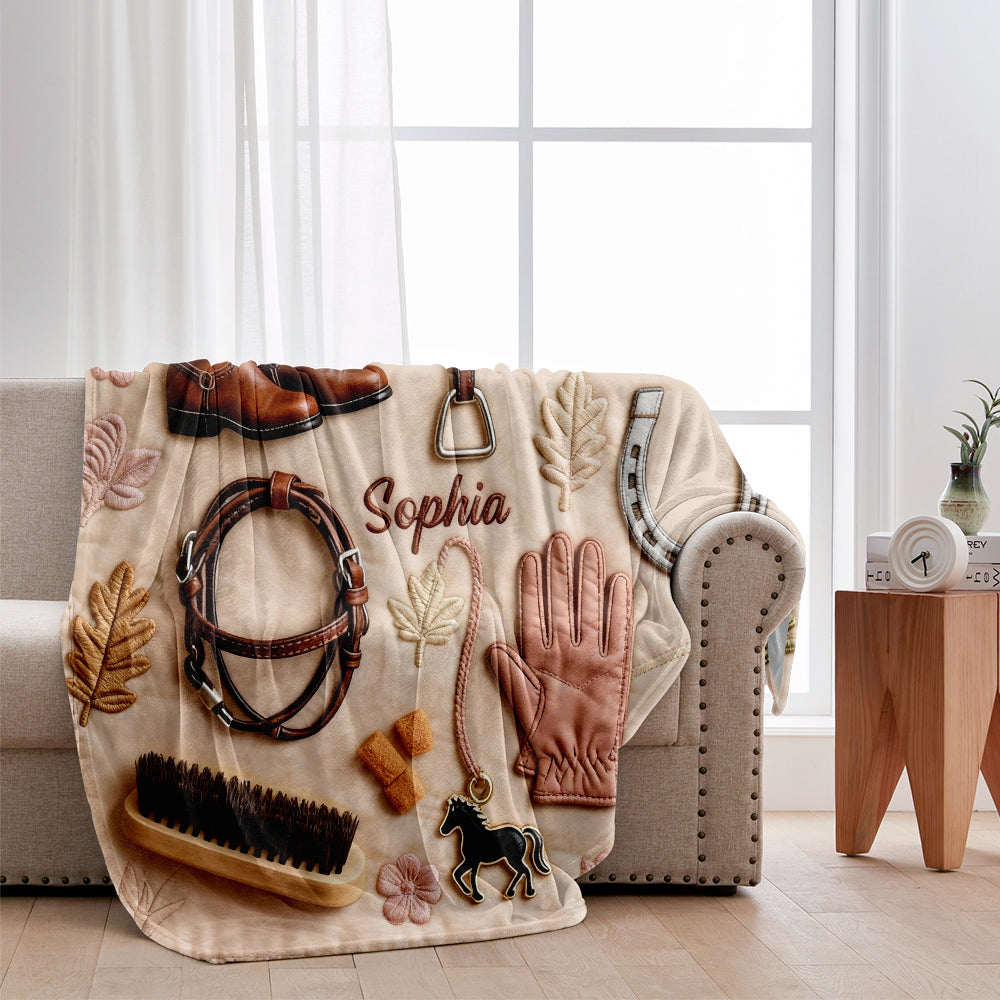 Love Horses - Personalized Horse Blanket