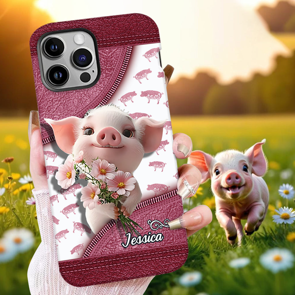 Love Pig - Personalized Pig Lover Full Print Phone Case