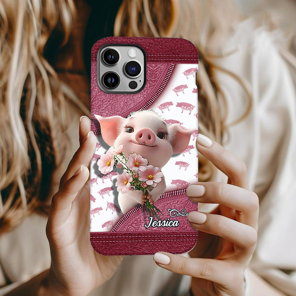 Love Pig - Personalized Pig Lover Full Print Phone Case