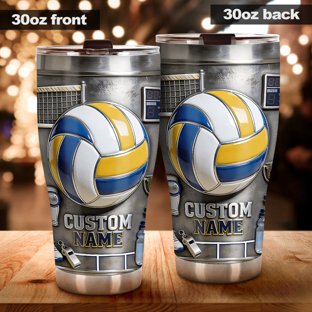 Love Volleyball - Personalized Volleyball Tumbler