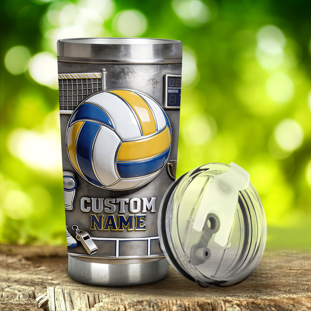 Love Volleyball - Personalized Volleyball Tumbler