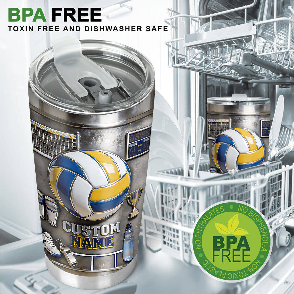 Love Volleyball - Personalized Volleyball Tumbler
