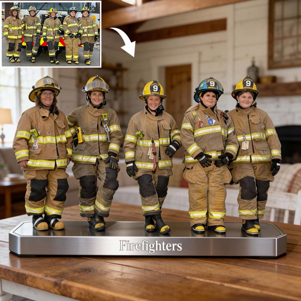 Firefighter Gift - Personalized Firefighter Custom Shaped Acrylic Plaque