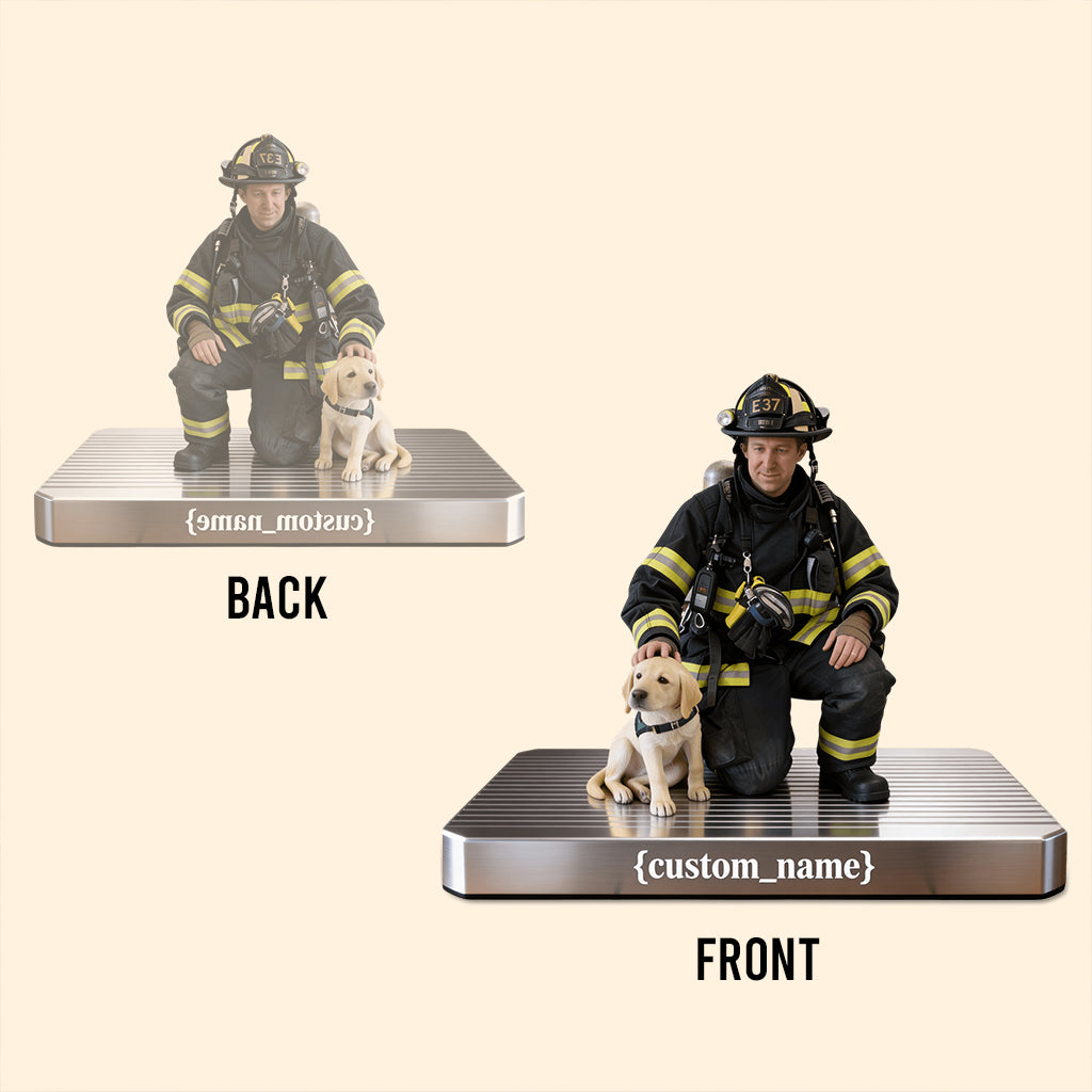 Firefighter Gift - Personalized Firefighter Custom Shaped Acrylic Plaque