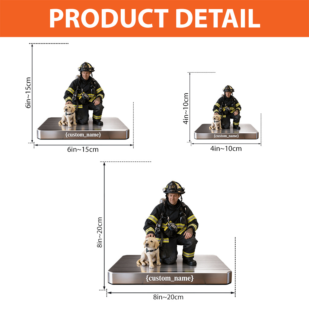 Firefighter Gift - Personalized Firefighter Custom Shaped Acrylic Plaque