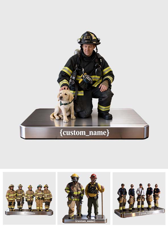 Firefighter Gift - Personalized Firefighter Custom Shaped Acrylic Plaque