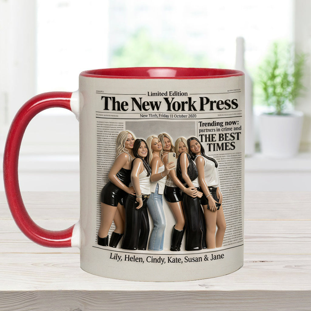 Besties Forever - Personalized Bestie Accent Mug