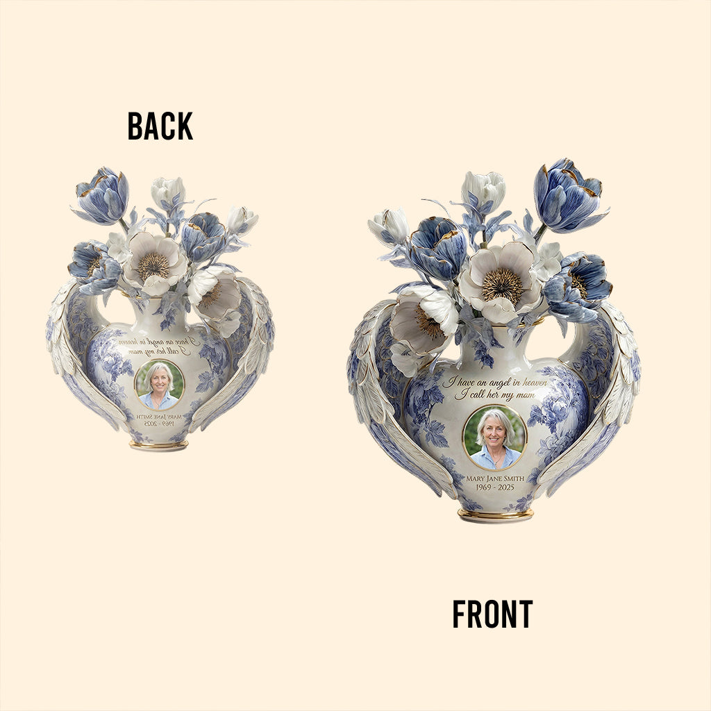 Toile De Jouy Floral - Personalized Memorial Custom Shaped Acrylic Plaque