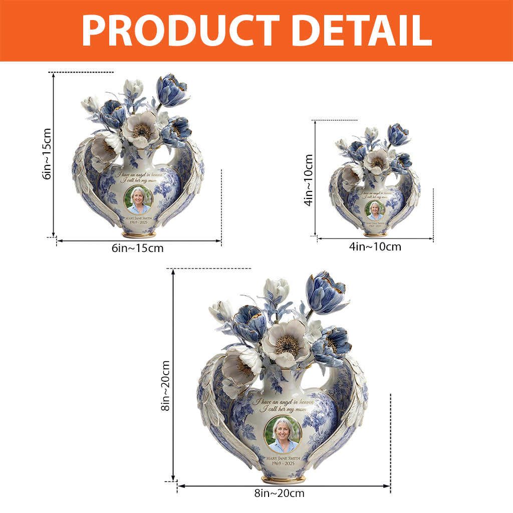 Toile De Jouy Floral - Personalized Memorial Custom Shaped Acrylic Plaque