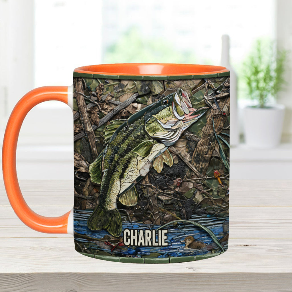 Love Fishing - Personalized Fishing Accent Mug