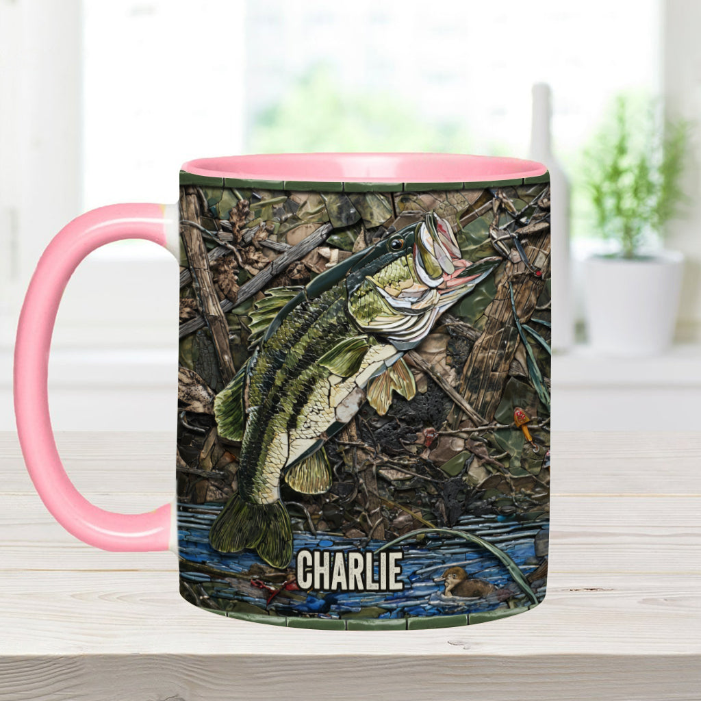Love Fishing - Personalized Fishing Accent Mug
