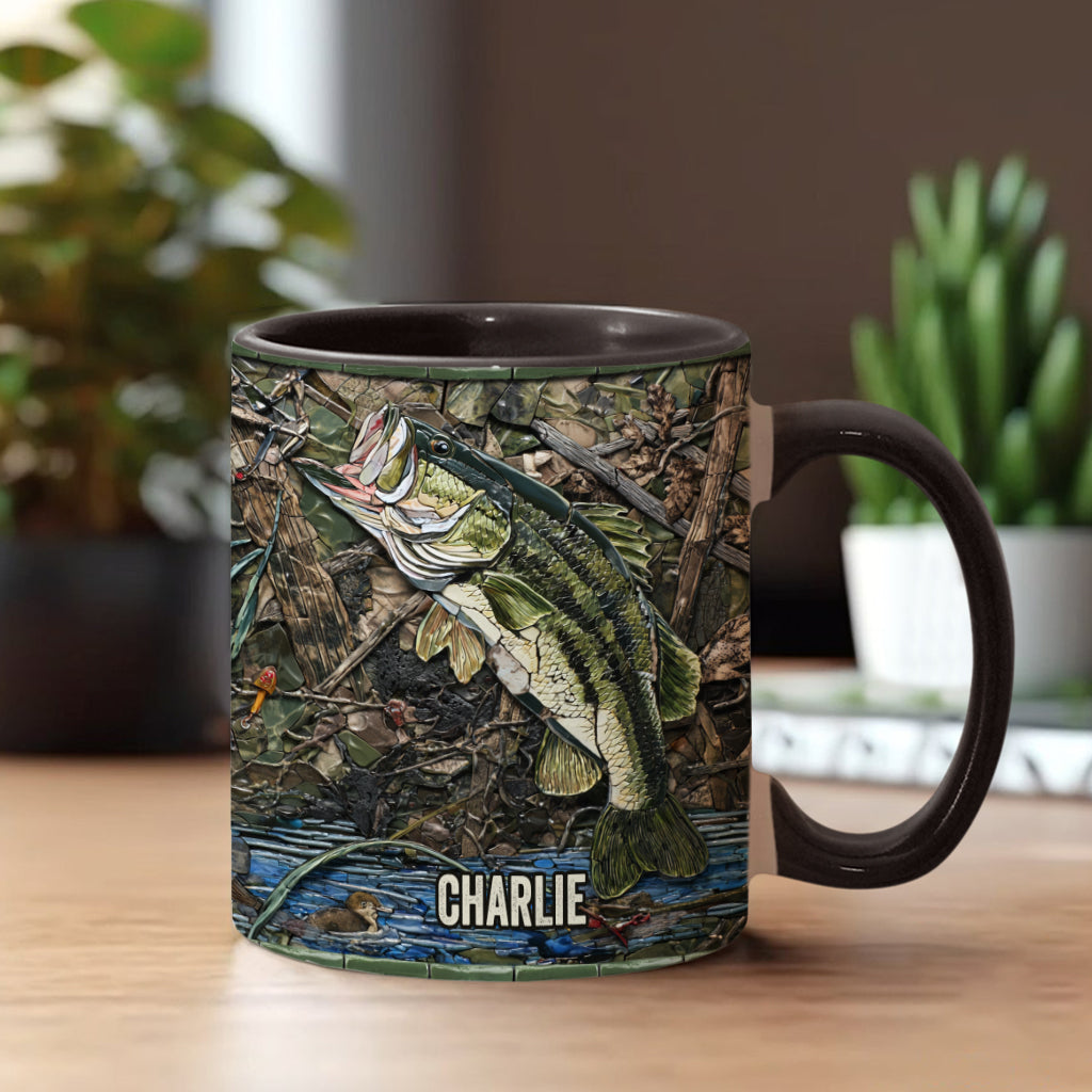 Love Fishing - Personalized Fishing Accent Mug