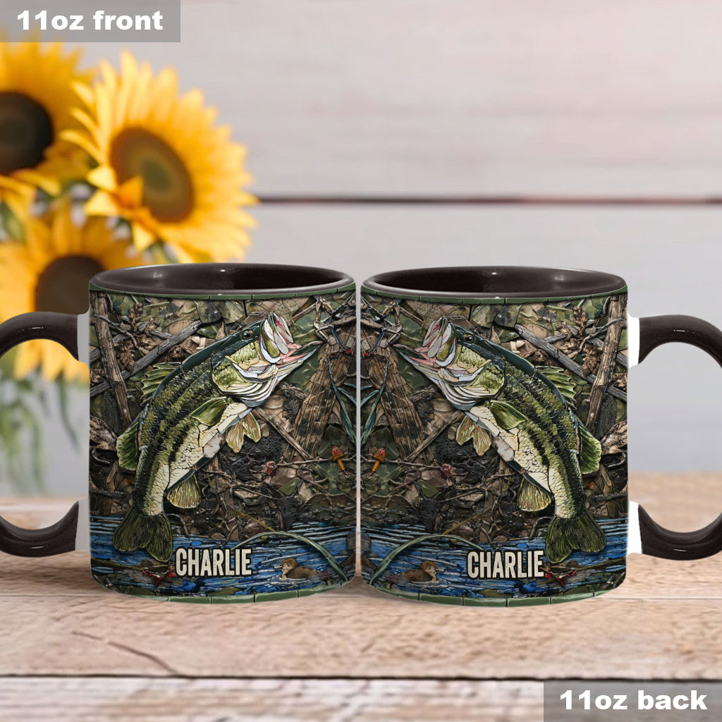 Love Fishing - Personalized Fishing Accent Mug