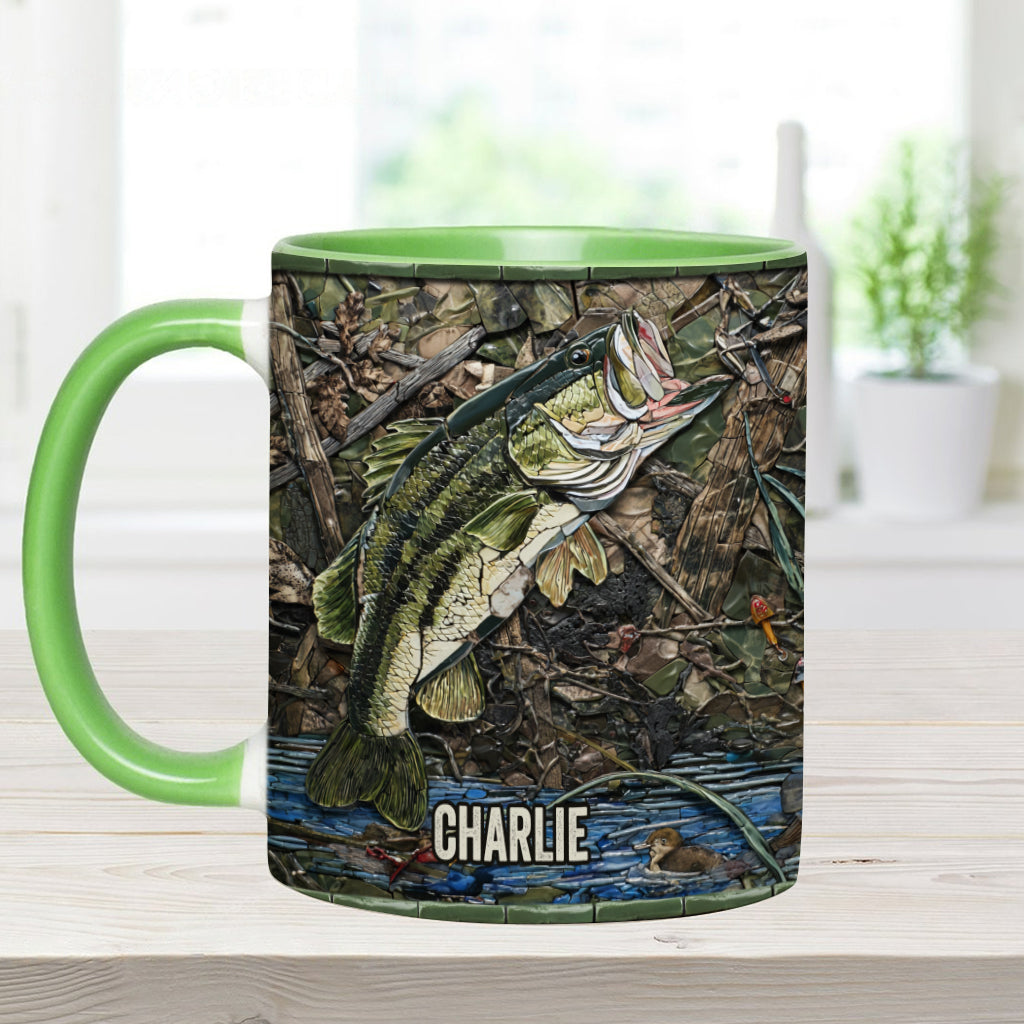 Love Fishing - Personalized Fishing Accent Mug