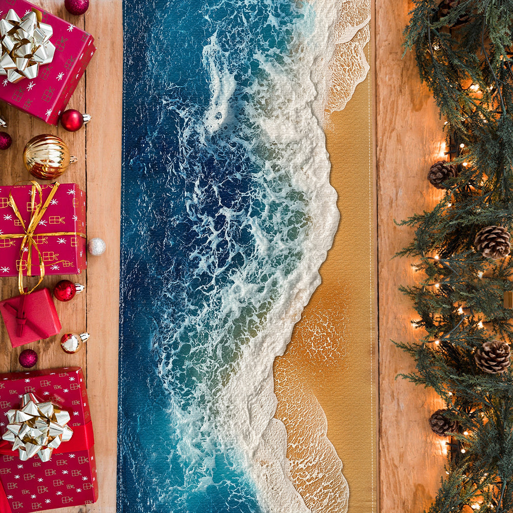 Pearls & Waves - Personalized Sea Lover Table Runner