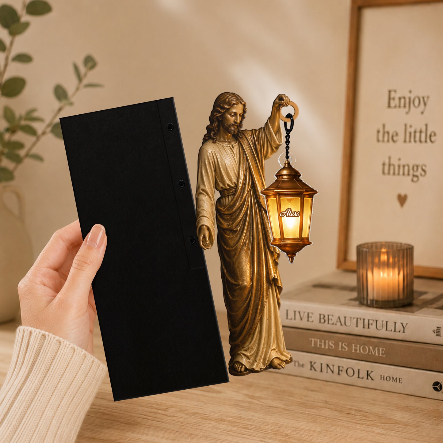 Believer - Personalized Christian Bookshelf Lamp