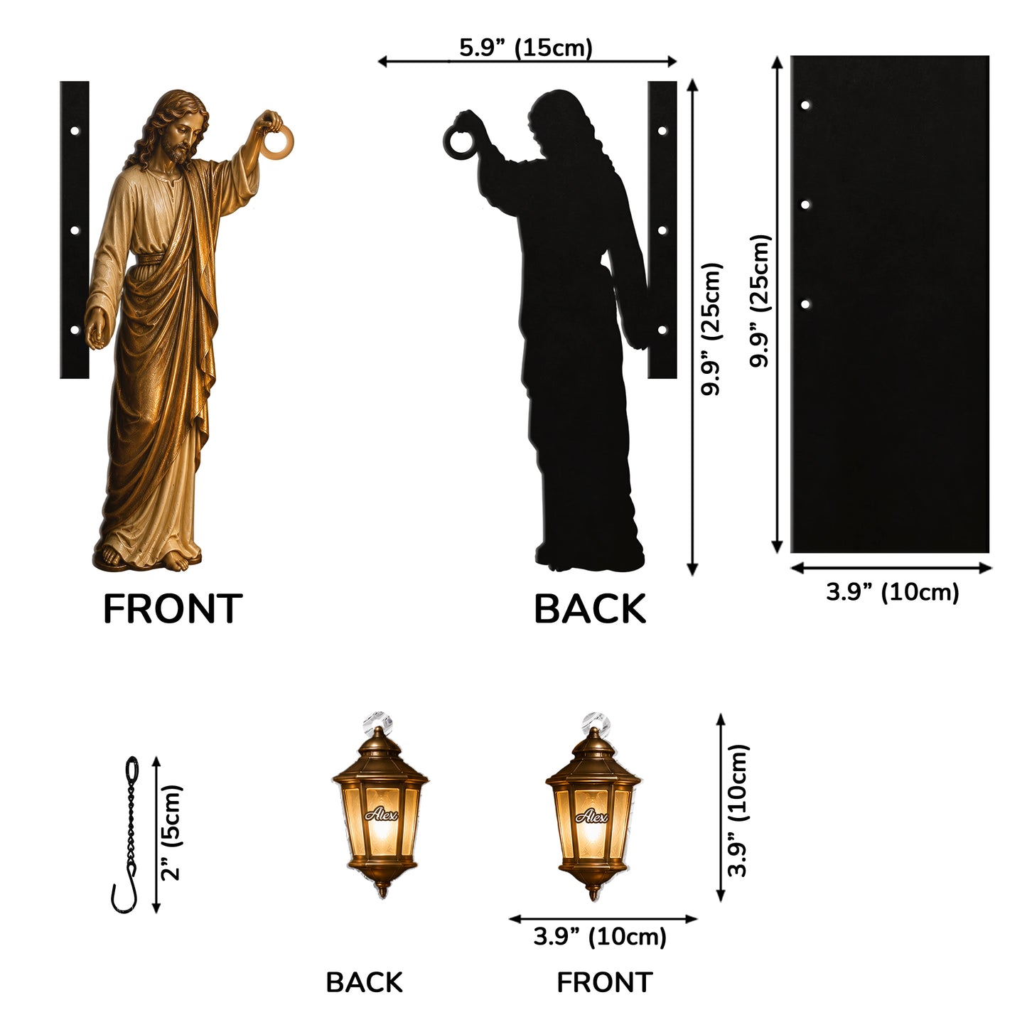 Believer - Personalized Christian Bookshelf Lamp