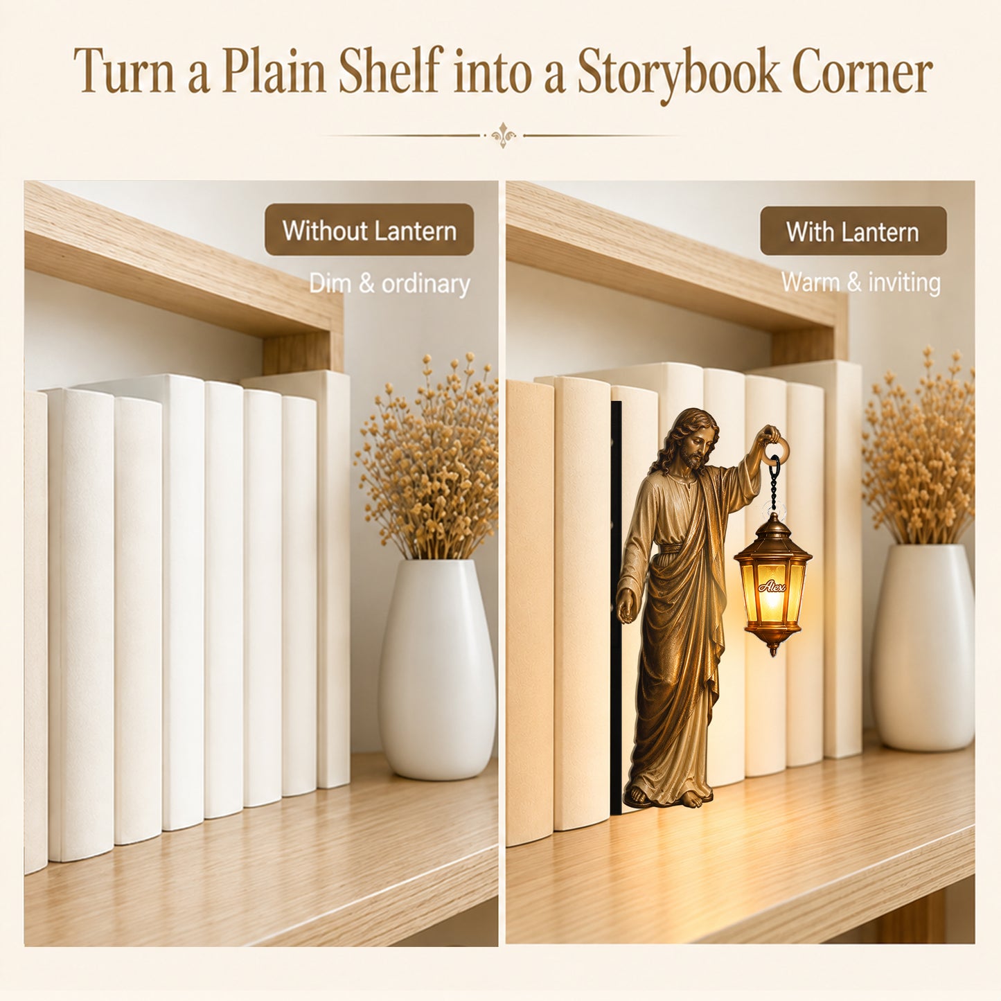 Believer - Personalized Christian Bookshelf Lamp