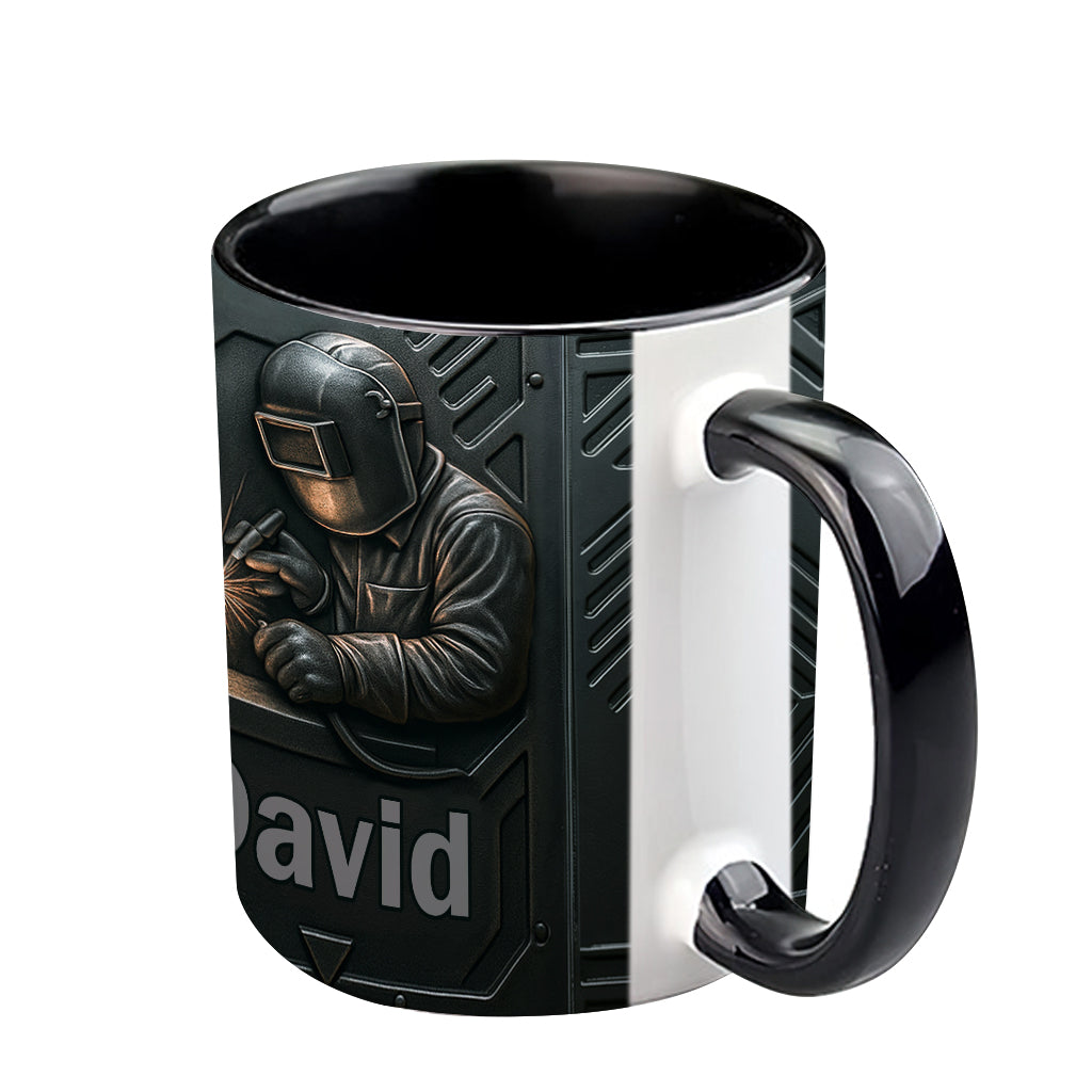 Cool Welder Men - Personalized Welder Accent Mug