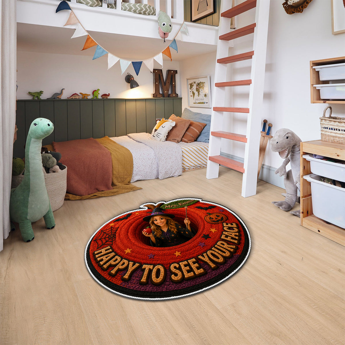 Welcome To The Class - Personalized Teacher Non-Slip Tufted Rug