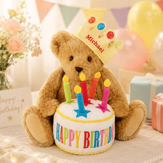 Happy Birthday - Personalized Birthday Premium Faux Fur Pillow