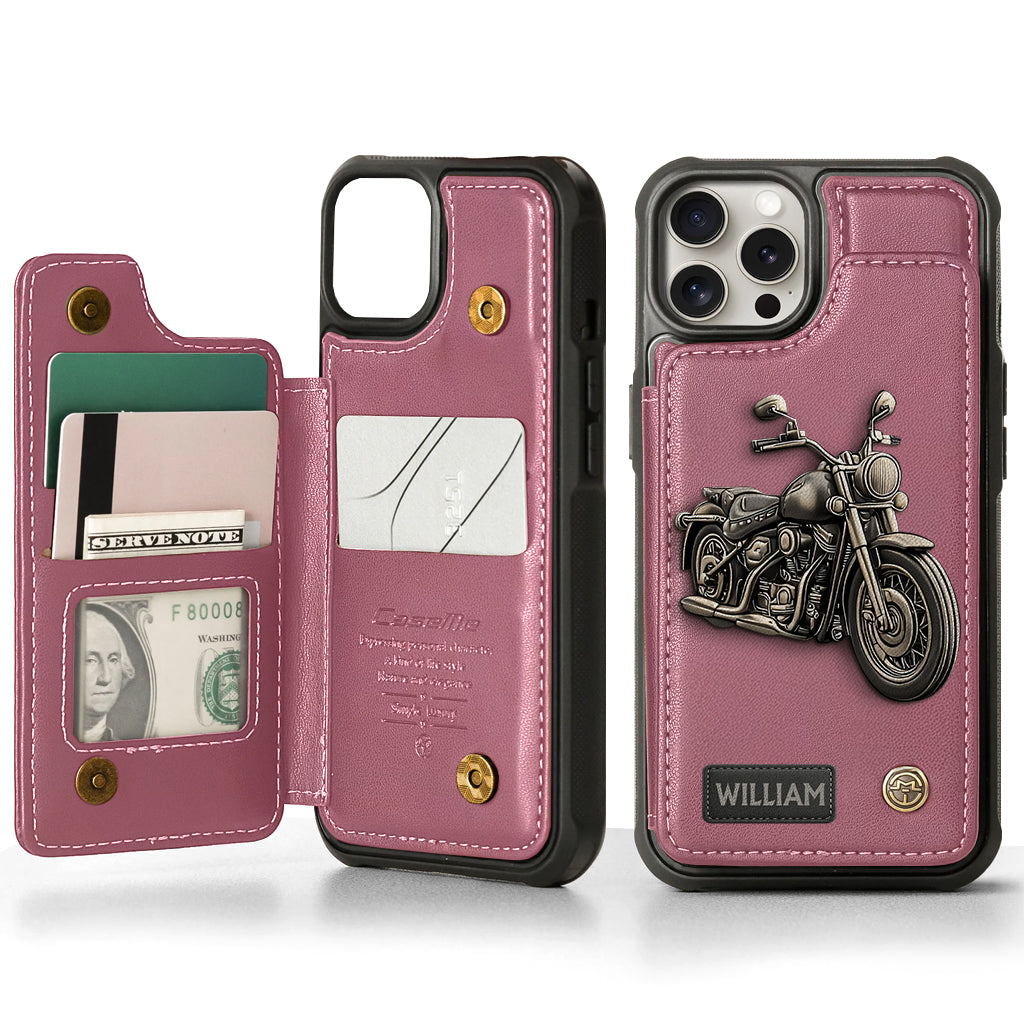 Motorcycle Enthusiast - Personalized Biker Wallet Phone Case