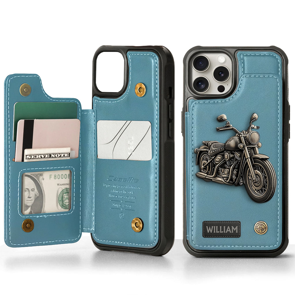 Motorcycle Enthusiast - Personalized Biker Wallet Phone Case