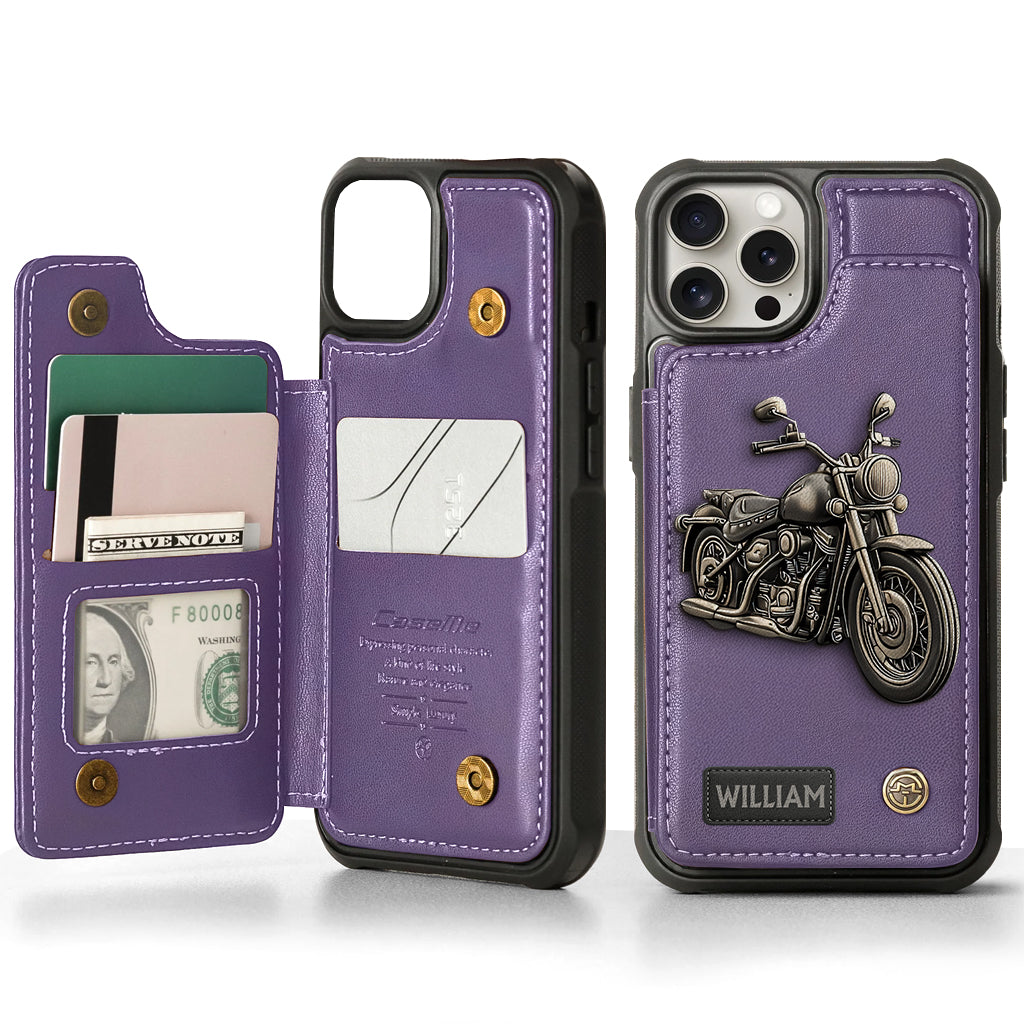 Motorcycle Enthusiast - Personalized Biker Wallet Phone Case