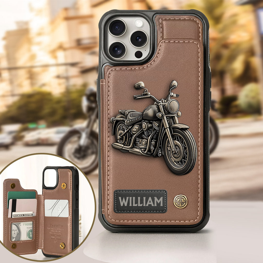 Motorcycle Enthusiast - Personalized Biker Wallet Phone Case