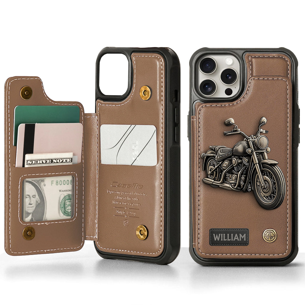 Motorcycle Enthusiast - Personalized Biker Wallet Phone Case